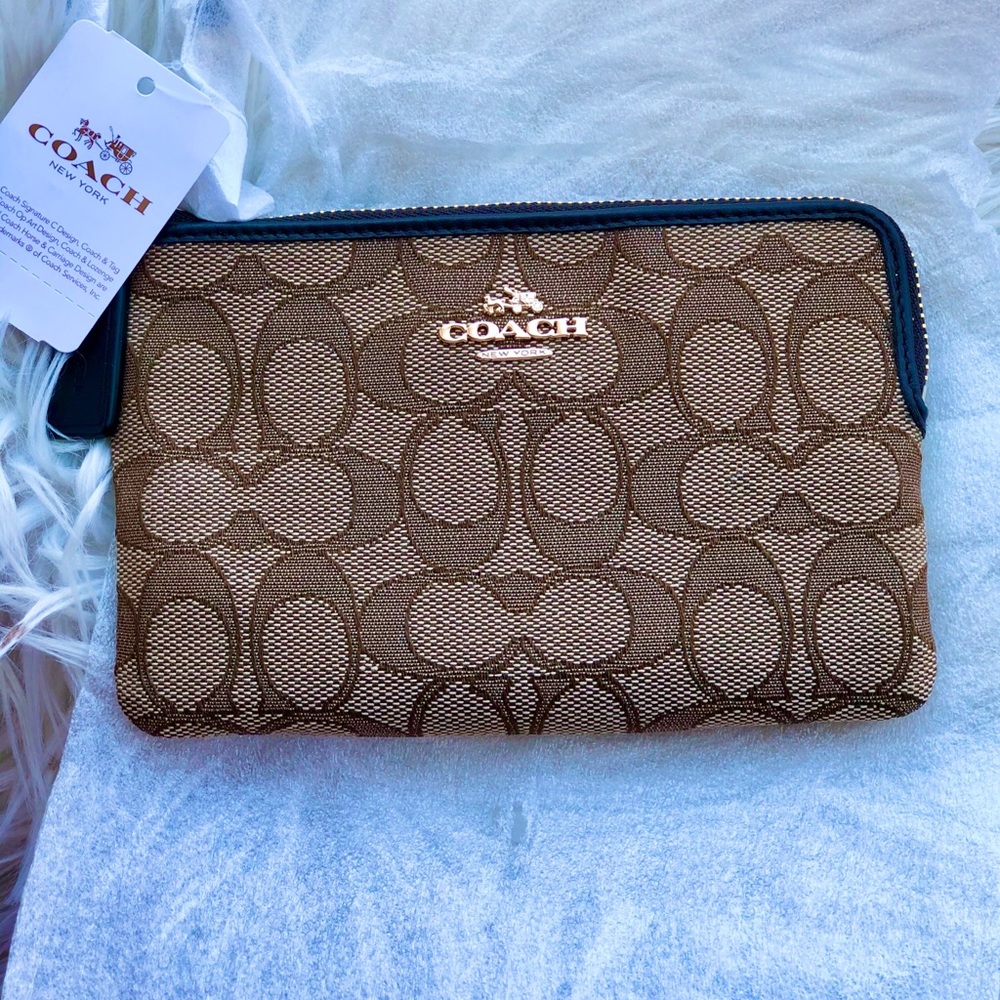 Coach zip wallet